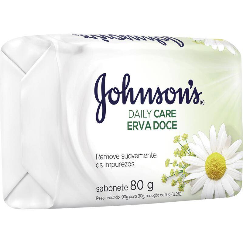 Johnson's sabonete daily care erva doce (80g)