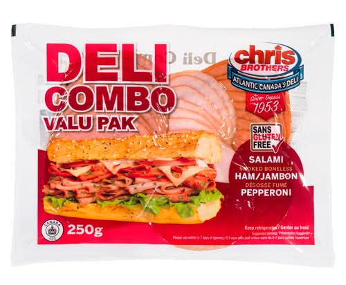Chris brothers charcuteries combo salami jambon et pepperoni - deli combo salami ham and pepperoni
