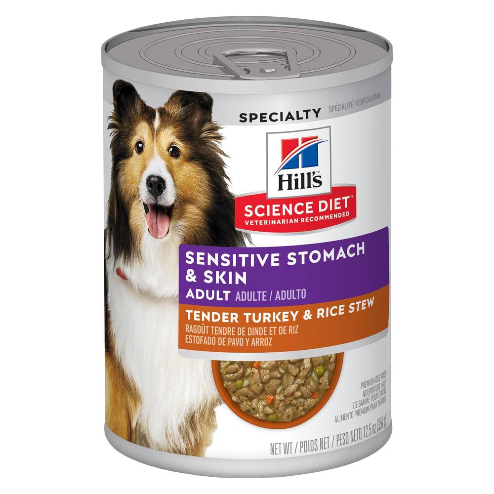 Hill's Science Diet Sensitive Stomach & Skin Adult Wet Dog Food (turkey-rice)