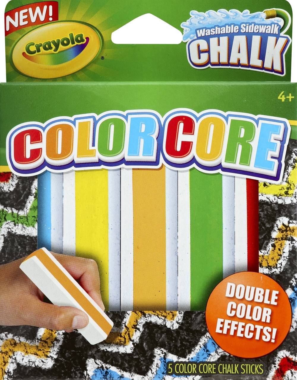Crayola Color Core 4+ Washable Sidewalk Chalk (100 g)