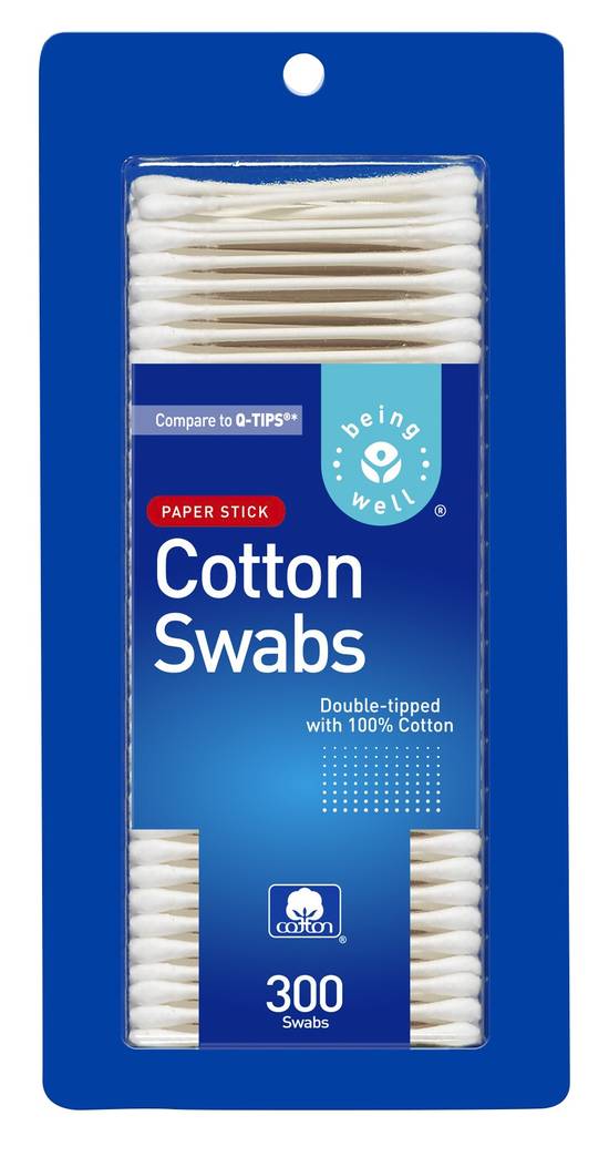 Being Well Double-Tipped Cotton Swabs