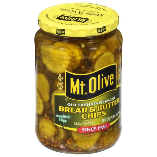 Mt. Olive Old-Fashioned Sweet Bread & Butter Chips Pickles