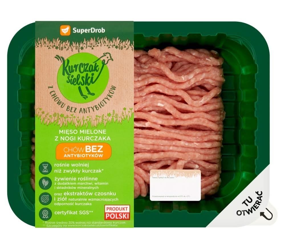 Kurczak Sielski Mięso mielone z nogi kurczaka 400 g