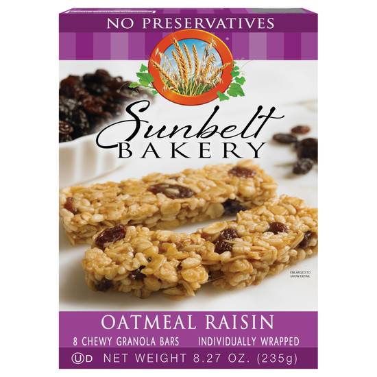Sunbelt Bakery Oatmeal Raisin Chewy Granola Bars (8 bars)