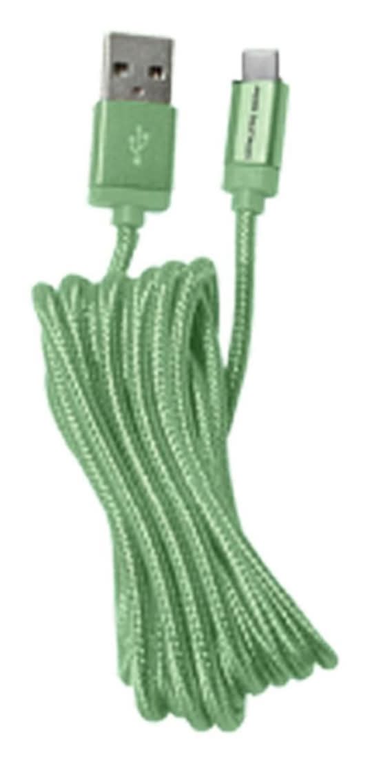 Wireless Gear Usb C Type Cable, 6 ft, Mint Green