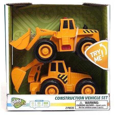 Playright Construction Vehicles (2 ct)
