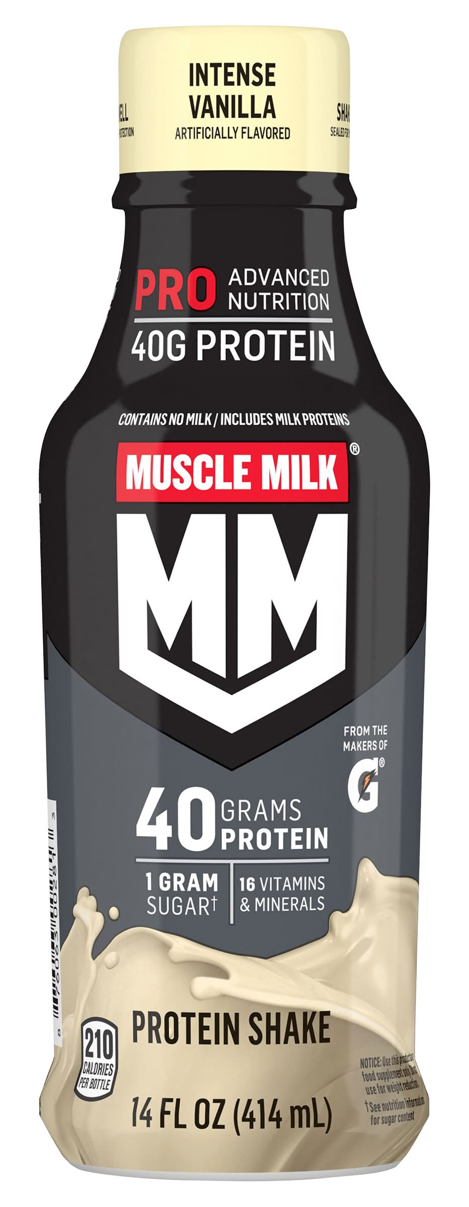 Muscle Milk Pro Advanced Nutrition Protein Shake, Intense Vanilla (14 fl oz)