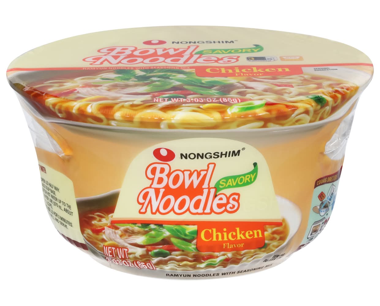 Nongshim Savory Bowl Chicken Noodle Soup (3.1 oz)