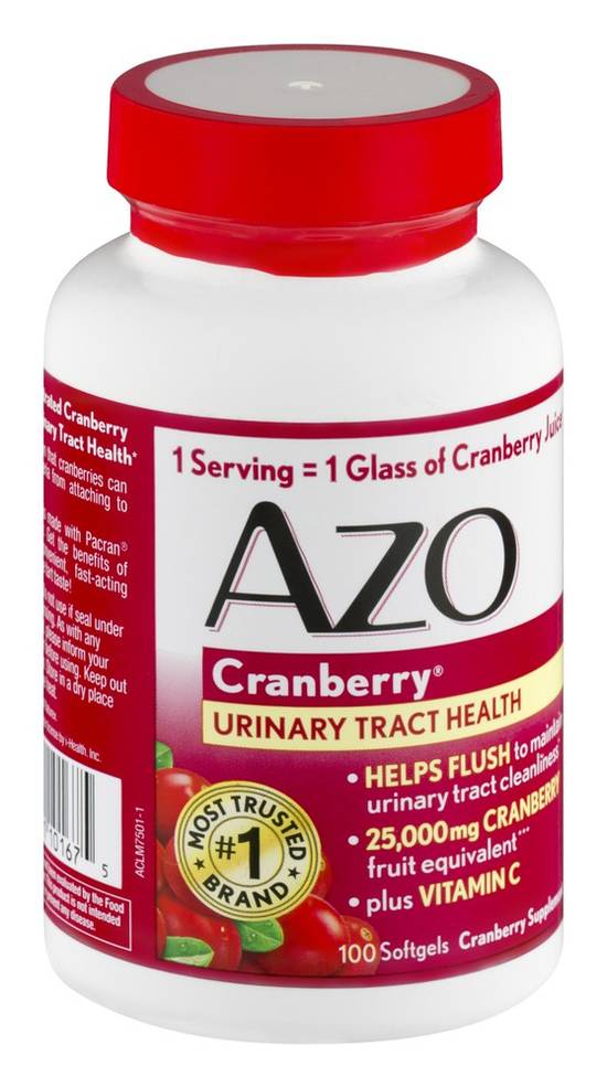 Azo Cranberry Urinary Tract Health Supplement (100 ct)