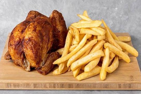 Whole BBQ Chicken and Large Chips