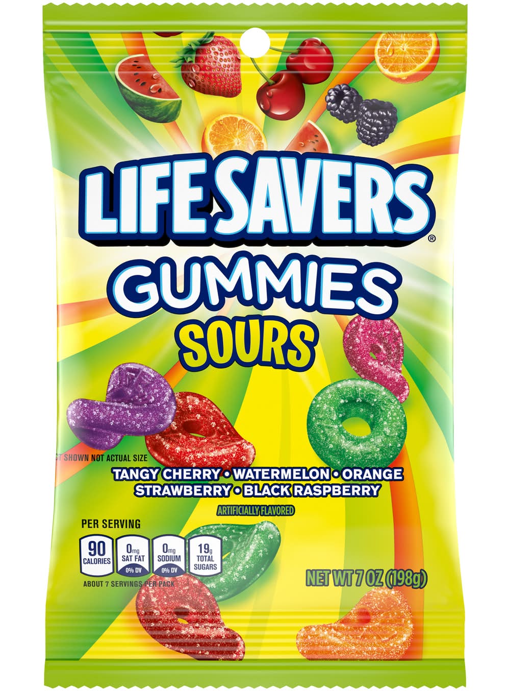 Life Savers Sours Assorted Flavors Gummies (7 oz)