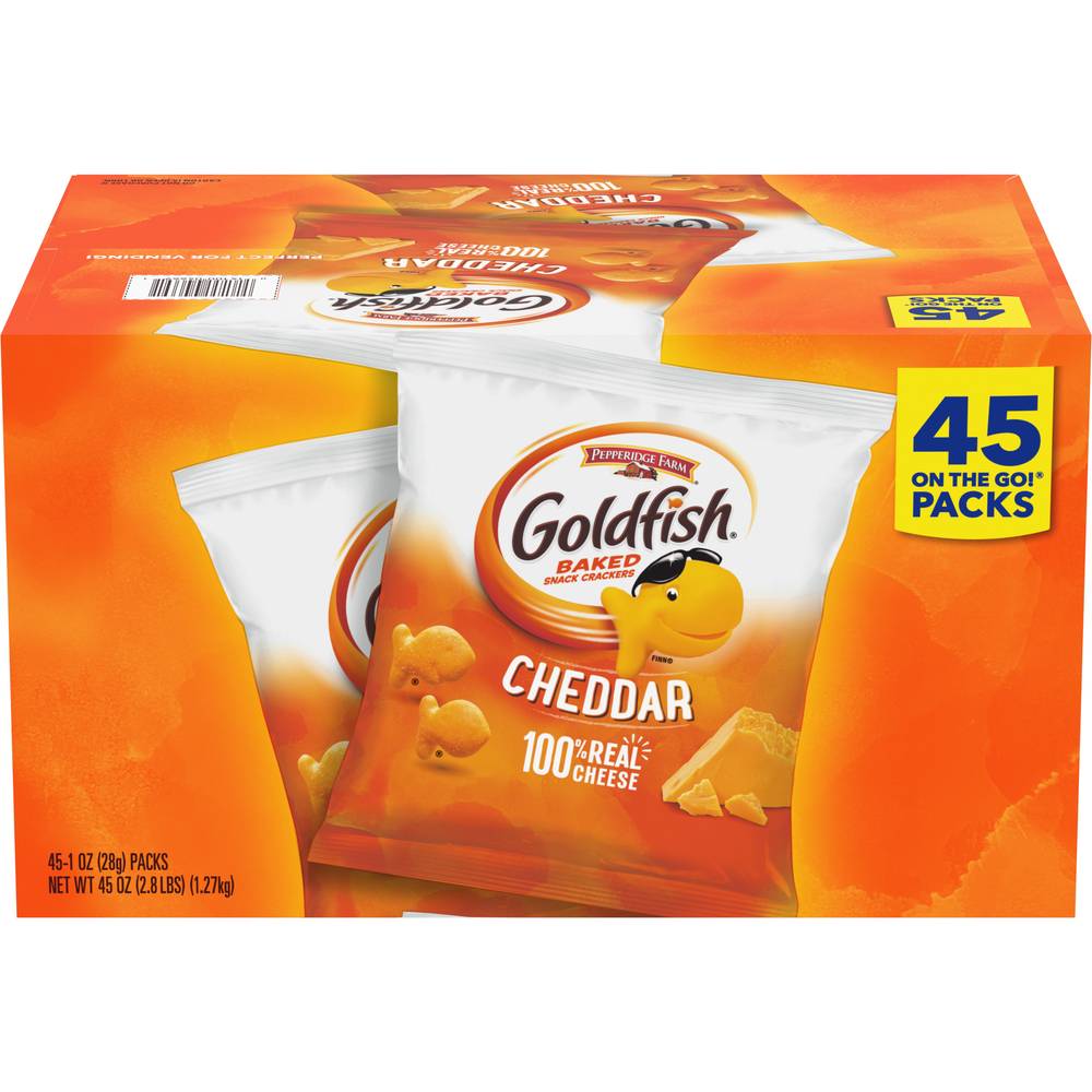 Goldfish Cheddar Crackers (45 x 1 oz)