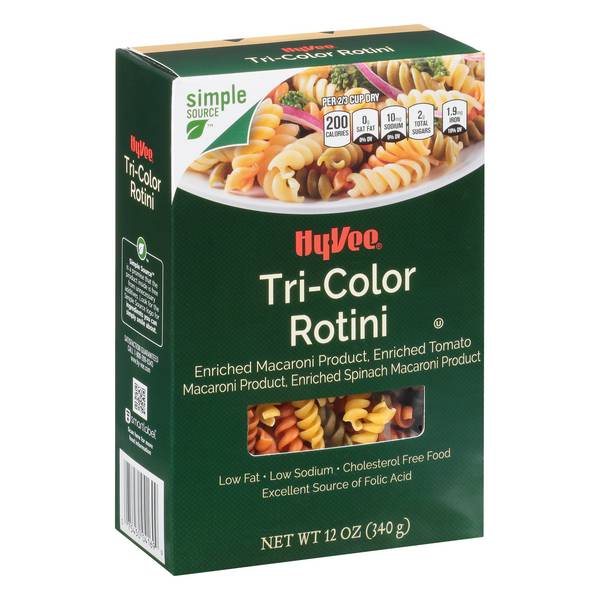 Hy-Vee Tri-Color Rotini Pasta
