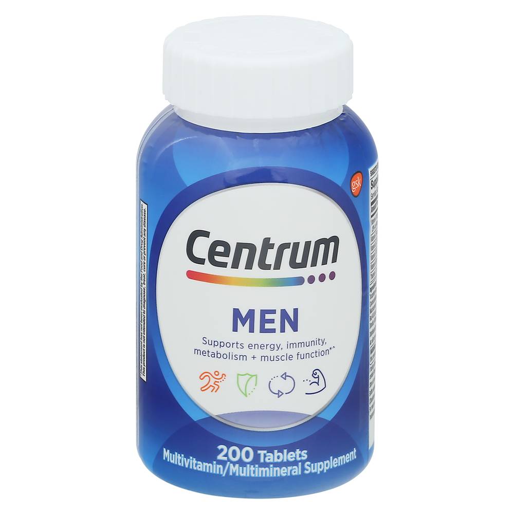 Centrum Men Multivitamin/Multimineral Supplement Tablets (200 ct)