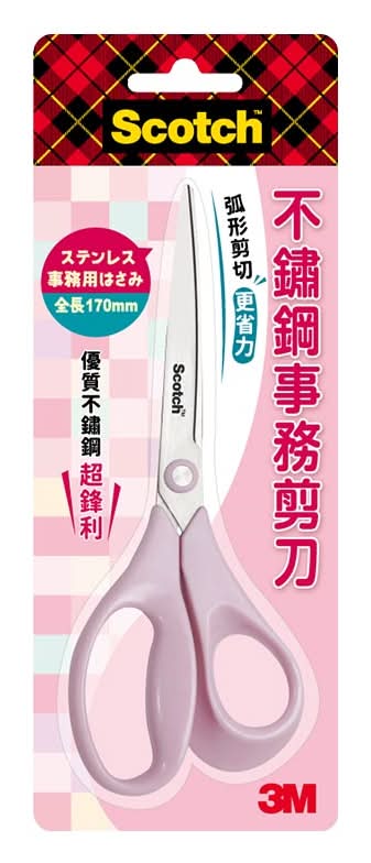 3MScotch不鏽鋼事務剪刀-玫瑰粉 <1Pack包 x 1 x 1PACK包>