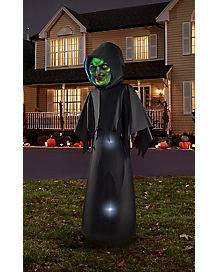 6 Ft. Masked Hooded Figure Light-Up Inflatable Decoration