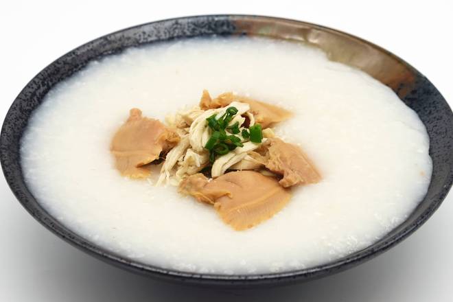 B2. Abalone Clam with Chicken Congee 鮑貝鷄絲粥