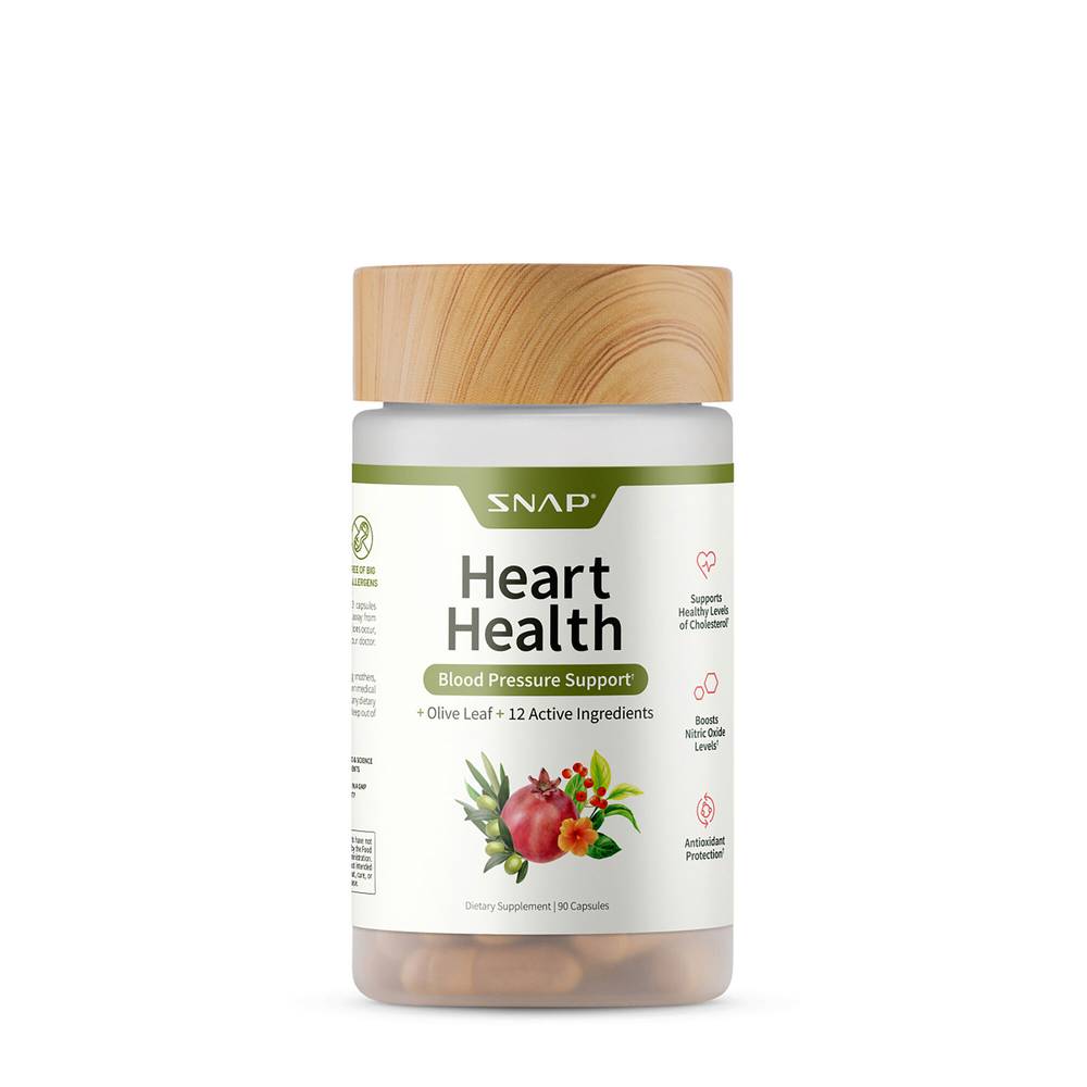 Snap Heart Health Blood Pressure Support Supplement Capsules