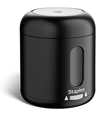 Staples Personal Dual Powered Pencil Sharpener, Black (ST62805)