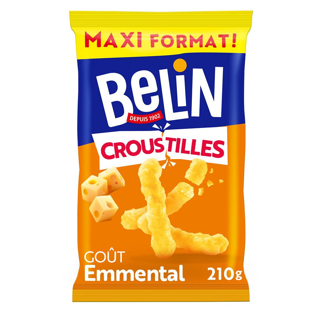Belin - Biscuits apéritifs goût emmental croustilles