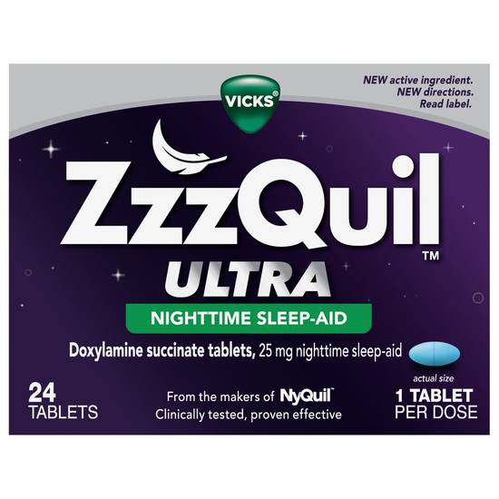 Vicks Zzzquil Ultra 25 mg Nighttime Sleep-Aid (24 ct)
