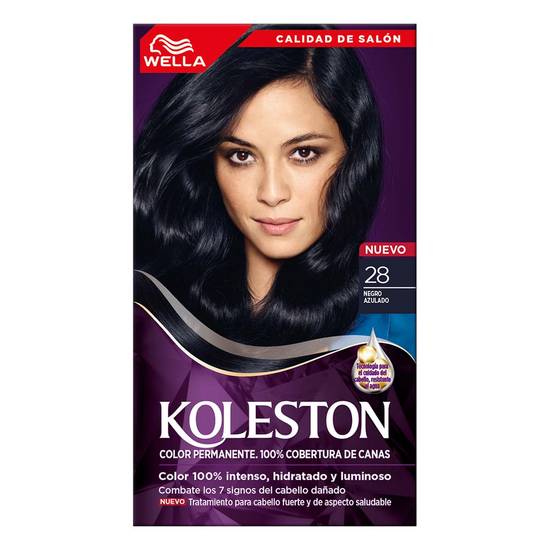 Koleston tinte para cabello hair color 28 negro azulado (1 pieza)