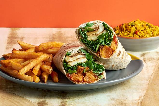 Sweet Potato Halloumi Wrap