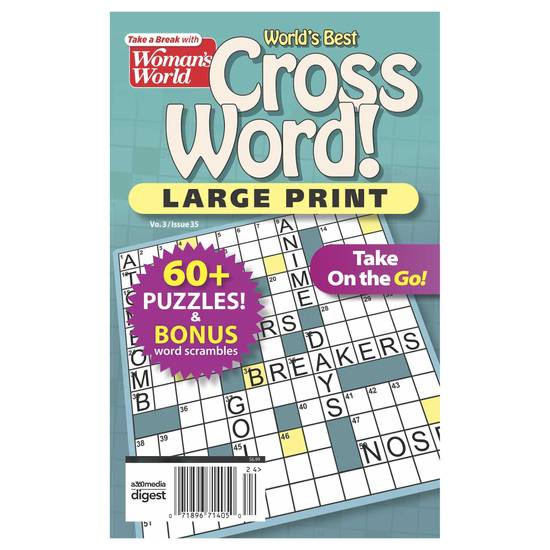 Woman's World Cross Word Large Print Magazine