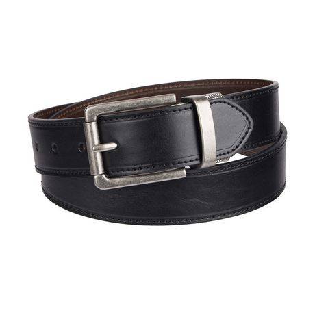Genuine Dickies Men''s 38mm Reversible Swivel Buckle Leather Belt (Size: 36)