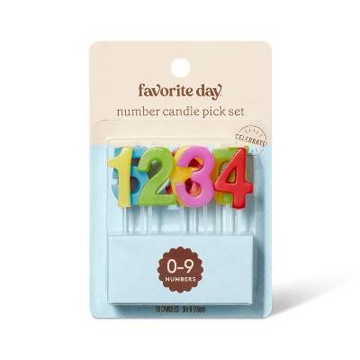 Favorite Day Number Candle Pick Set (10 ct)