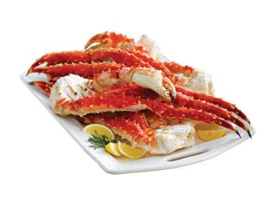 Alaskan King Crab Leg & Claw 6-9 Colossal Size Cooked Frozen 1 Count - 1.25 Lb (Subject To Availability)