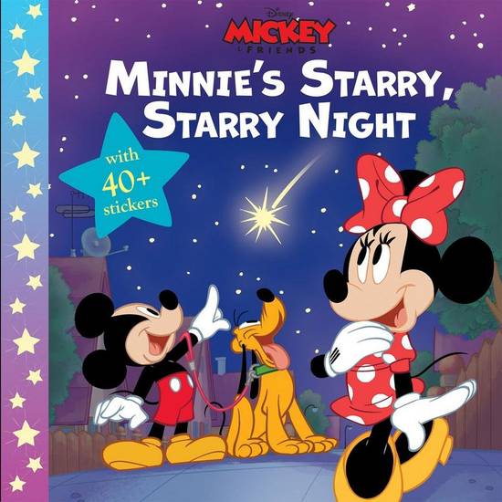 Minnie's Starry, Starry Night Paperback Book with Stickers - Disney Classic 8 x 8
