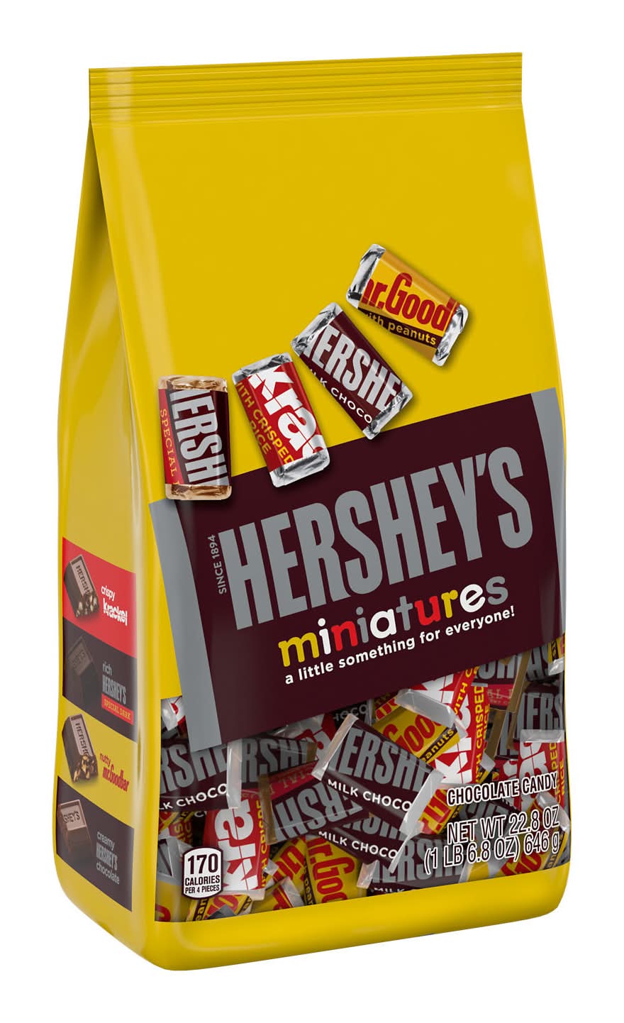 Hershey's Miniatures Chocolate Candy Bag, Assorted (22.8 oz)