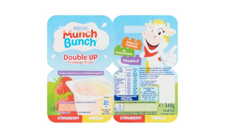 Munch Bunch Strawberry & Vanilla 4 pack (398399)