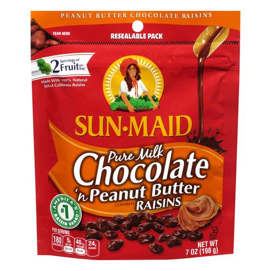 Sun-Maid Kosher Milk Chocolate 'N Peanut Butter Covered Raisins (7 oz)