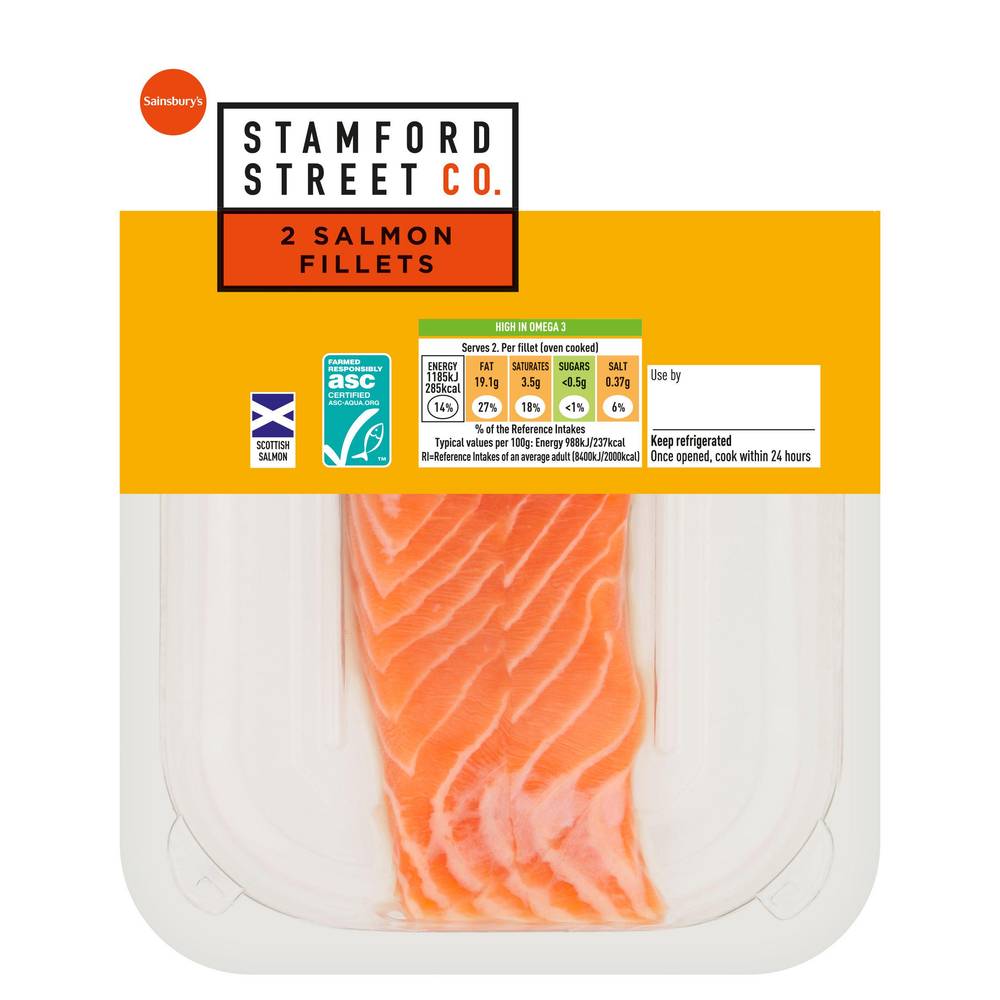 Stamford Street Co. Salmon Fillets x2 240g