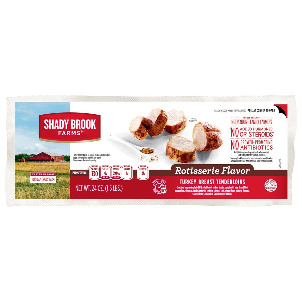 Shady Brook Farms Turkey Breast Tenderloins Rotisserie Flavor