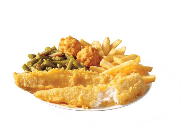 2 Piece Batter Dipped Fish Meal