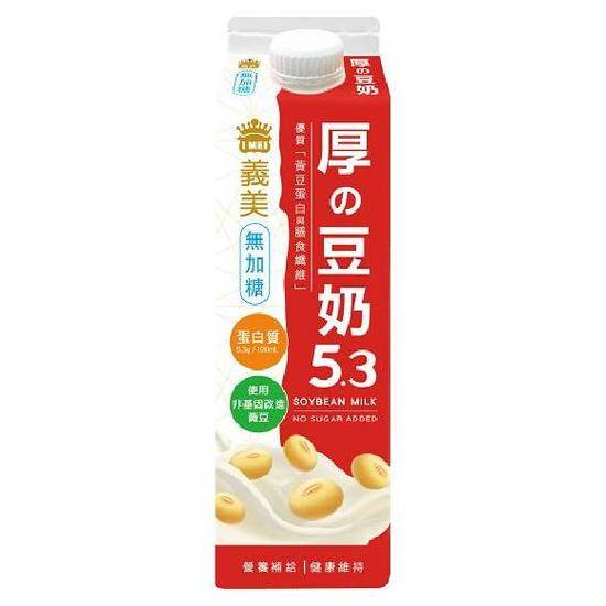 義美無加糖厚的豆奶936ml