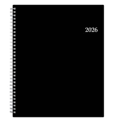 Blue Sky 2026 Weekly Monthly Planning Calendar, 8.5x11 in, Black