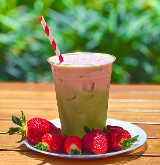 Strawberry Cold Foam Matcha