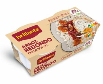 Arroz redondo para microondas Brillante pack de 2 unidades de 125 g.