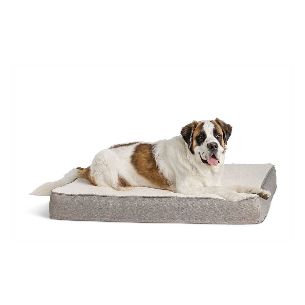 Top Paw Orthopedic Mattress Dog Bed, Grey