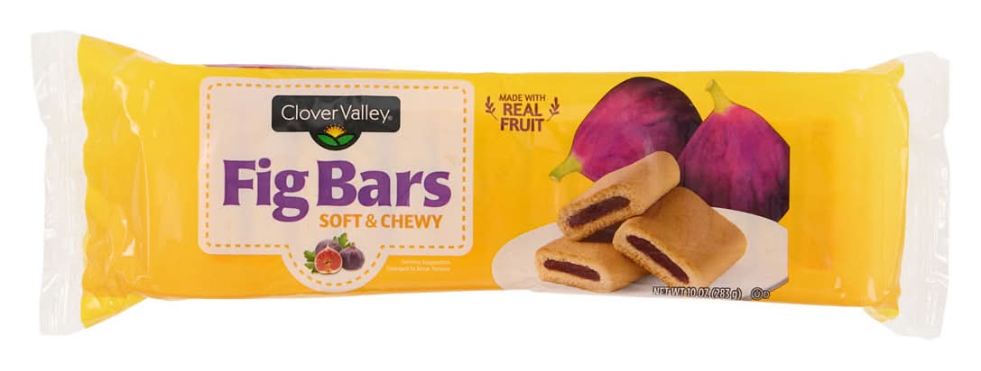 Clover Valley Soft And Chewy Fig Bars 10 Oz
