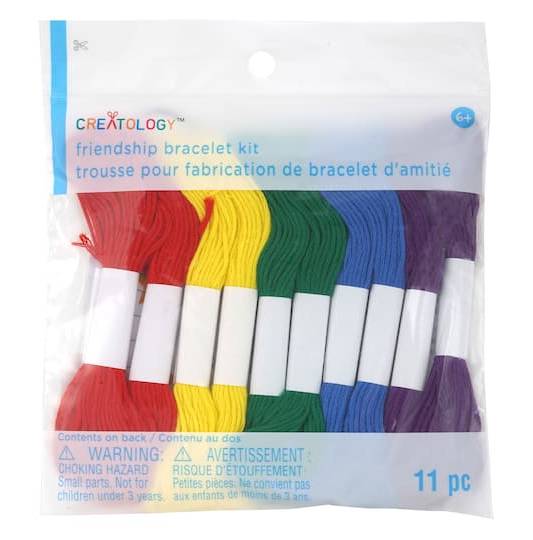 Creatology Rainbow Floss Friendship Bracelet Kit, 8 yd, Assorted (11 ct)