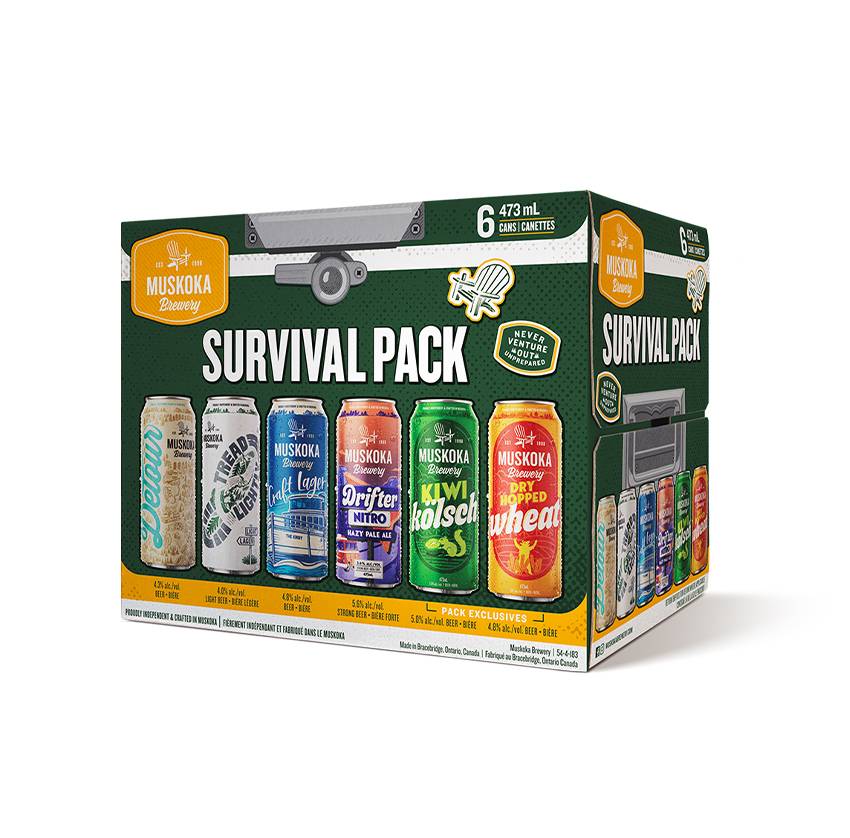 Muskoka Survival Mix Pack  (6 Cans, 473ml)