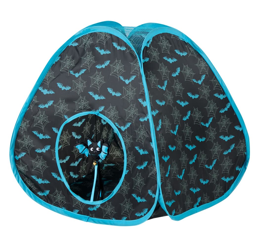Thrills & Chills™ Halloween Pop-Up Cat Tent (Color: Blue)