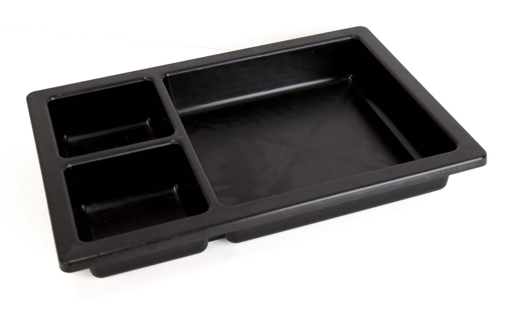 CRAFTSMAN Black Plastic 3-Pocket Truck Box Tray , Fits 20-Inch Crossover Truck Tool Box , Easy Install & Clean , Truck Box Organization