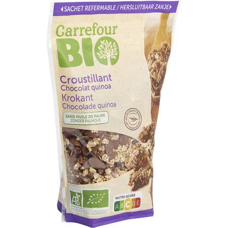 FID - Céréales bio chocolat quinoa CARREFOUR BIO - le paquet de 375g