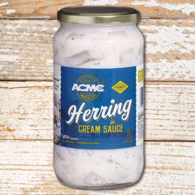 Acme Herring in Cream Sauce - 32 oz jar (12 Units per Case)